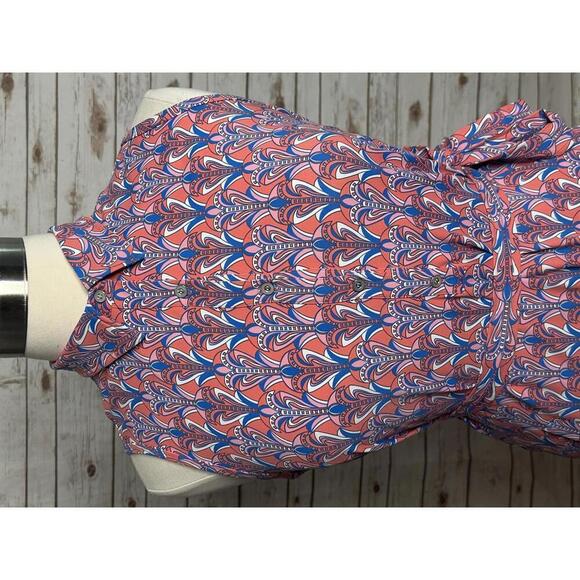 J. McLaughlin Catalina Cloth multicolored geo sleeveless sheath dress Size XL - Picture 4 of 8